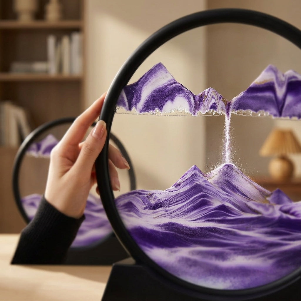 Moving Sand Art Picture - Mesmerizing Desk Display
