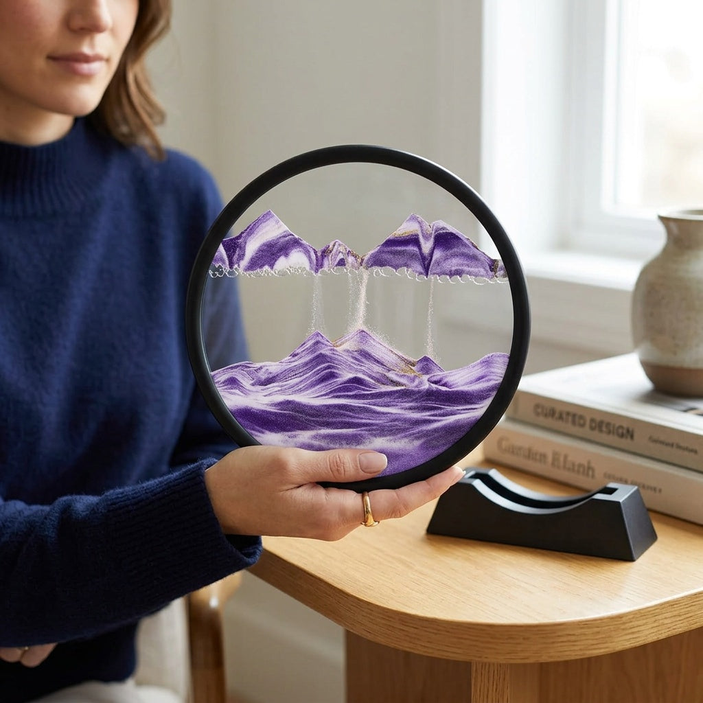 Moving Sand Art Picture - Mesmerizing Desk Display